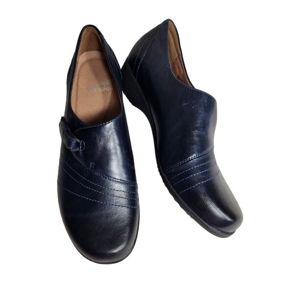 Dansko Womens Size 37 6.5 - 7 Slip On Blue comfort Shoes Slip Resistant 84 - Picture 6 of 11